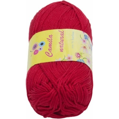 Priadza Camilla natural 50g - 19 červená (6827)