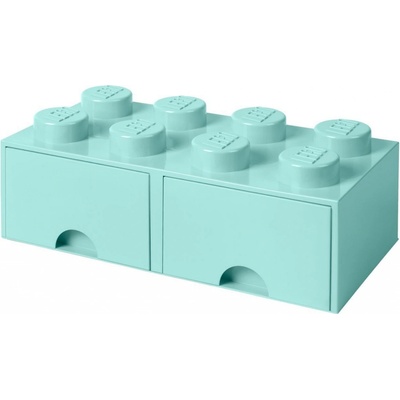 LEGO® Úložný box se šuplíky 250x502x181 aqua