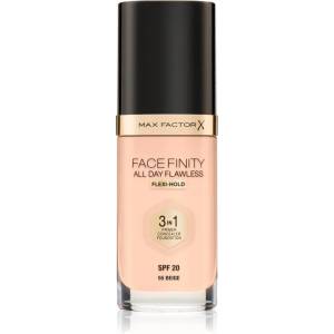 MAX Factor Facefinity All Day Flawless дълготраен фон дьо тен SPF 20 цвят 55 Beige 30ml