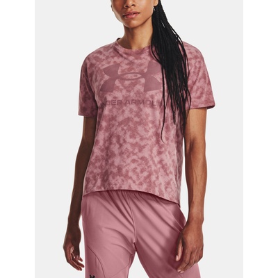 Under Armour Дамска тениска Under Armour UA LOGO AOP HEAVYWEIGHT SS Under Armour | Rozov | ЖЕНИ | S