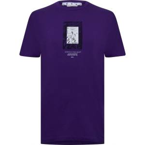 OFF WHITE Тениска OFF WHITE Men's Mirror T-Shirt - Purple