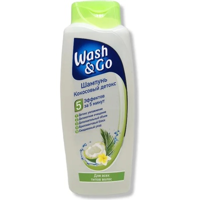 Wash&Go шампоан за коса, Кокосова вода, 750мл