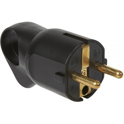Legrand Щепсел черен 2P+Т 16A 250V с ринг - 050328 (050328)