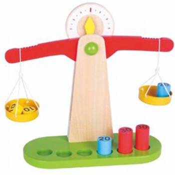 Lelin Дървена везна с теглилки Lelin (L40099)