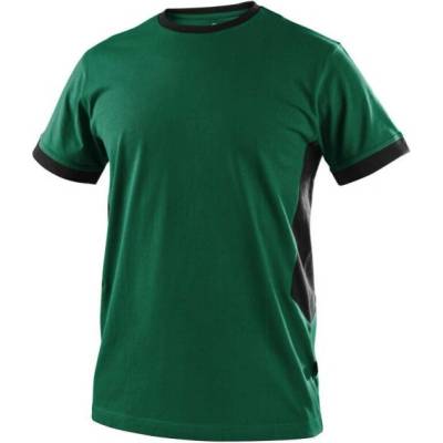 CXS Tričko CXS OWEN, pánské, krátký rukáv 161049951095 XL Zelená/černá