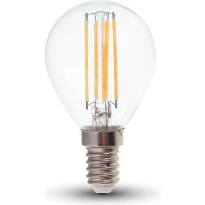 V-TAC LED žiarovka E14 P45 6W 4000K filament A++