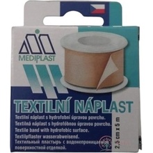 MEDIPLAST Textilná náplasť 1121 2,5 cm x 5 m, cievka, 1ks