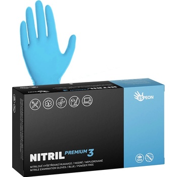 Espeon Nitril Premium 3 nepúdrované modré 100 ks