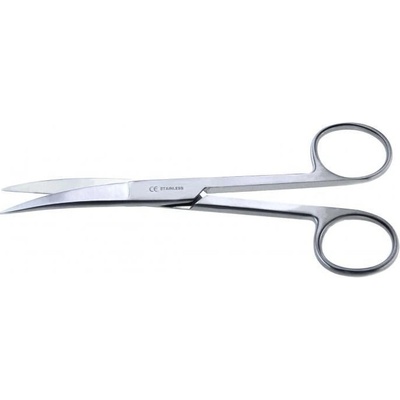 Celimed 6-0053-B nůžky zahnuté hrotnaté 15 cm