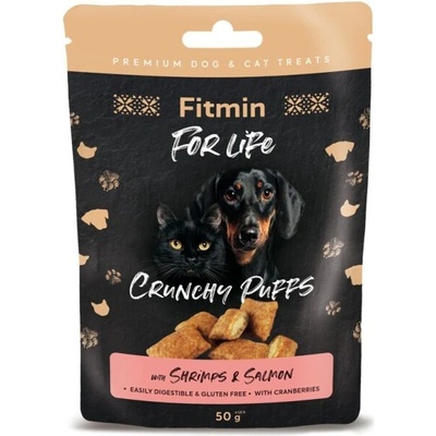 FITMIN FOR LIFE dog cat poch. Lososové vankúšiky 50 g