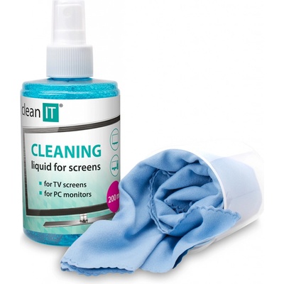 Omega Clean čistiaci roztok na obrazovku s utierkou 200 ml SKITCL18