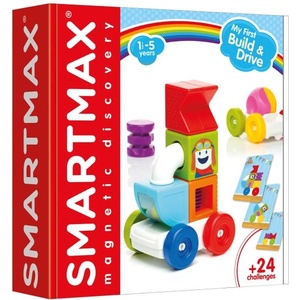 SmartMax - Моето първо магнитно строително комплект с кола 2в1 (SMX237)