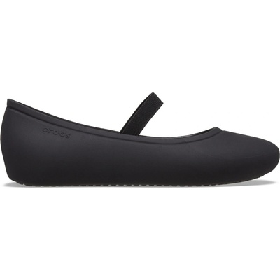 Crocs Detské nazúvacie baleríny BROOKLYN FLAT K Čierna