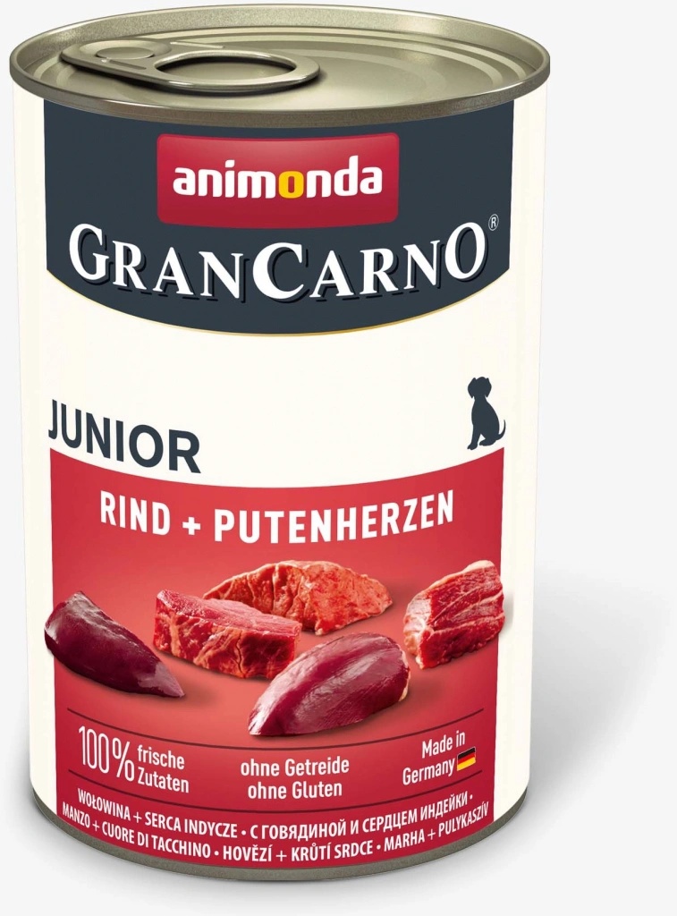 Animonda Gran Carno Junior hovězí & krůtí srdce 400 g Animonda Gran Carno Junior hovězí & krůtí srdce 400 g