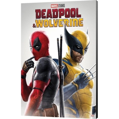 Dřevěný obraz na zeď Marvel Deadpool & Wolverine - 02 Best friends 35 x 50 cm
