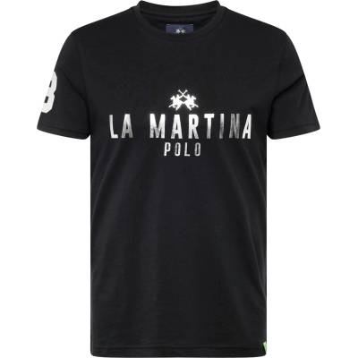 La Martina Тениска черно, размер XL