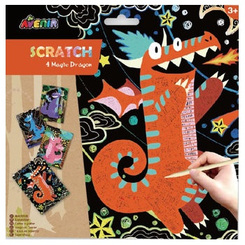 Škrabací obrázky Draci Avenir