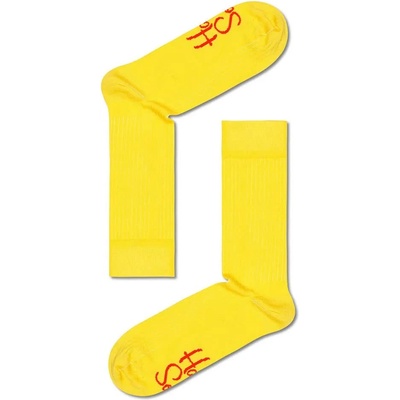 Чорапи Happy socks HS602-R Solid Rib socks - Yellow (Multicolor)