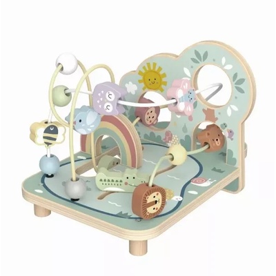 Tooky Toy Tooky Toy: Дървена горска занимателна игра с животни и водене на топчета (TK572N)