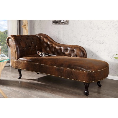 LuxD Chesterfield Vintage hnedá