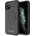 GUESS Saffiano 4G Circle Logo Leather Hard Case - дизайнерски кожен кейс за iPhone 11 Pro Max (черен)