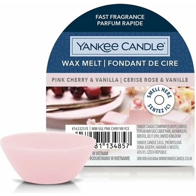 Yankee Candle Pink Cherry amp; Vanilla vonný vosk do aromalampy 22 g