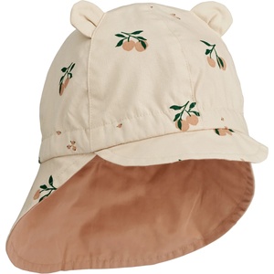LIEWOOD Детска шапка с козирка LIEWOOD Kid's Gorm Reversible Sun Hat with Ears Cap - Peach Seashell / Pale Tuscany - размер 43-45 cm (904-5590-0215)