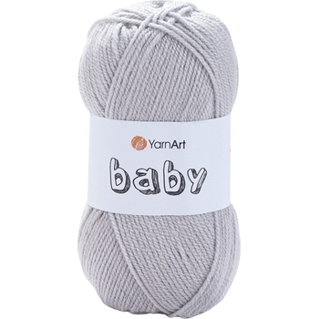 YARNART Baby 855 Light Grey Плетива прежда (Baby 855)