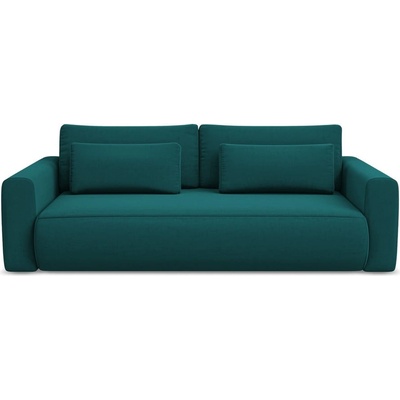 makamii Тюркоазен кадифен разтегателен диван с място за съхранение 238 cm Kapua - Makamii (KAPUA_3SF_3_P1_C27)