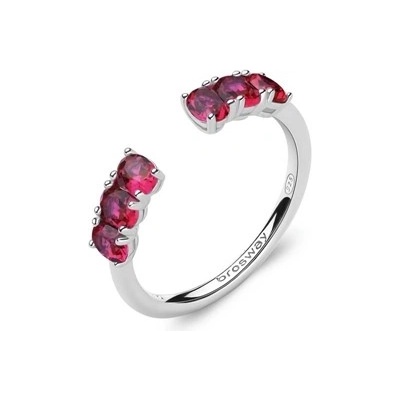 Brosway Fancy Stříbrný prsten s rubíny Passion Ruby FPR11