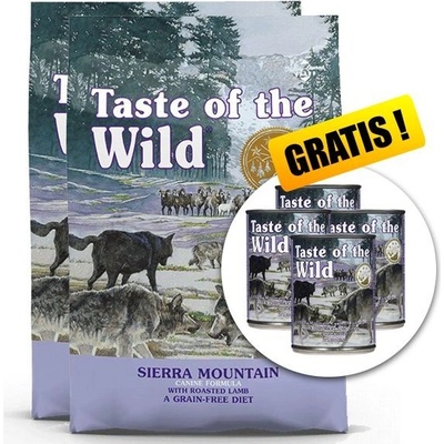 Taste of the Wild Sierra Mtn. Canine Balenie 2 x 12,2 kg