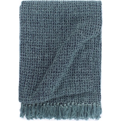VidaXL modrá kockovaná Deka 220x250