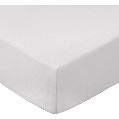 Bianca Sivá napínacia plachta z bavlneného perkálu Cotton Percale 185x200