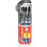 Colgate Slim Soft Active четки за зъби с активен въглен soft 3 бр