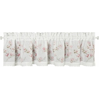ZÁCLONA AMELIA 150X30 CM BIELA