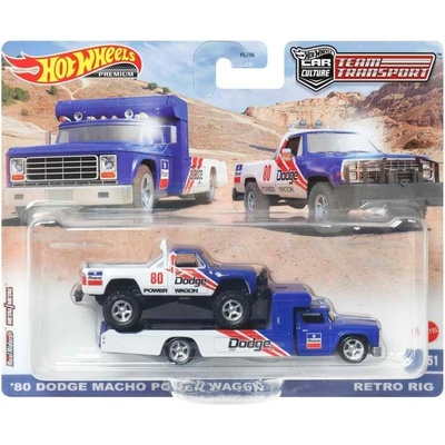 Mattel Hot Wheels Premium Car Culture Team Transport 80 Dodge Macho Power Wagon