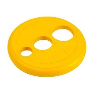 Rogz Medium Yellow - Забавна играчка за кучета - летяща гумена чиния, 23 см. - жълта