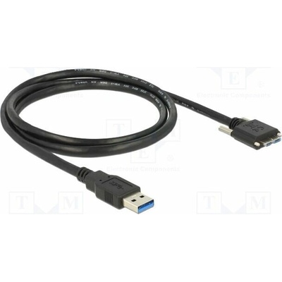 Delock 83597 USB A vidlice USB B micro vidlice 1m černý