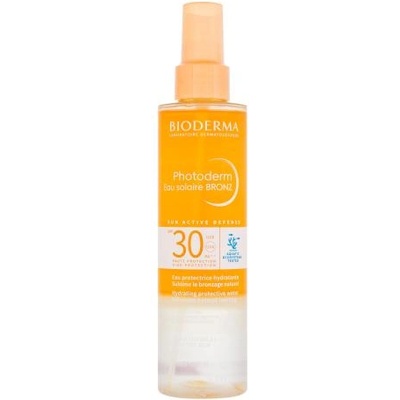 BIODERMA Photoderm Eau Solaire Bronz SPF30 водоустойчив хидратиращ слънцезащитен спрей 200 ml