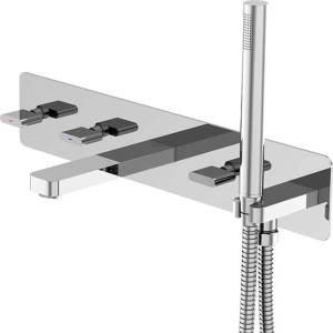 Steinberg 230 - Скрита смесителна батерия за вана, за 2 уреда, с корпус, хром 230 2692 (230 2692)