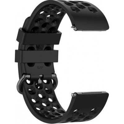 BStrap Silicone Large remienok na Fitbit Versa / Versa 2 Pole, black SFI011C01