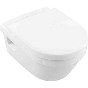 Villeroy & Boch Architectura - Висяща тоалетна, заден отвод, DirectFlush, AntiBac, CeramicPlus, алпийско бяло 5684R0T2 (5684R0T2)