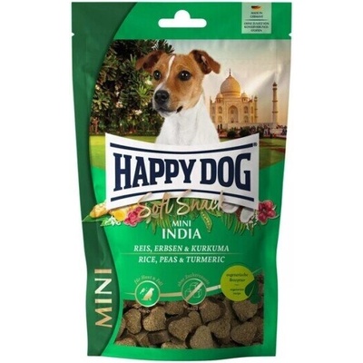 Happy Dog Soft Snack Mini India лакомство бисквитки за кучета с ориз, грах и куркума 100gr