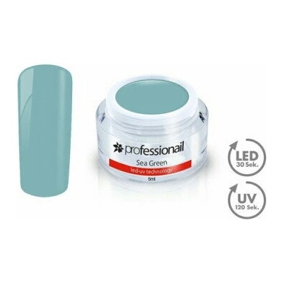 Professionail barevný Led Uv gel mořská zelená 5ml