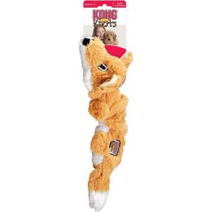 KONG Scrunch Knots Fox Small/ Мedium - Забавна кучешка играчка - плюшена лисица