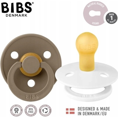 Bibs Colour cumlíky kaučuk white dark oak 2ks 47883