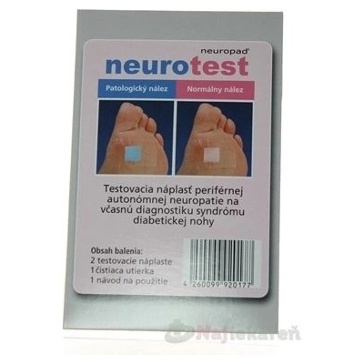 Neurotest emp diagnostický test diabet. polyneuropatie 2 ks