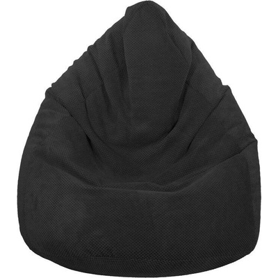 Toffel Dětský sedací vak MAXI COMFORT Plyš 100x75 cm Vzor: černá