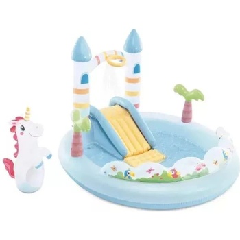 Intex Надуваема площадка за игра във формата на еднорогов замък (56148np)