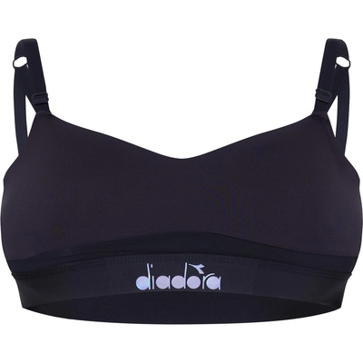 Diadora Women's Non Wired Medium Impact Sports Bra - Black